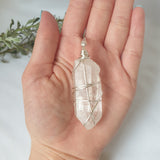 Clear Quartz Necklace - Silver