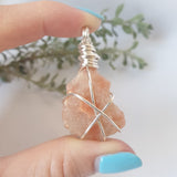 Sunstone Necklace - Silver
