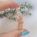 Sunstone Necklace - Silver