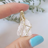 Rose Quartz Necklace - Gold