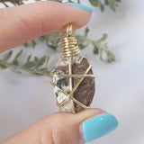 Astrophyllite Necklace - Gold