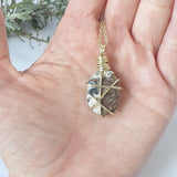 Astrophyllite Necklace - Gold