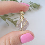 Lepidolite Necklace - Gold