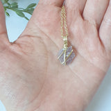 Lepidolite Necklace - Gold