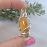 Mookaite Jasper Heart Necklace - Silver