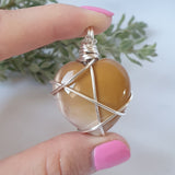 Mookaite Jasper Heart Necklace - Silver