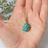Turquoise Necklace - Gold