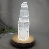 Crystal Wooden Light Base