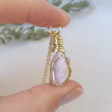 Kunzite Necklace - Gold