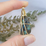 Labradorite Necklace - Gold