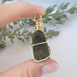 Labradorite Necklace - Gold