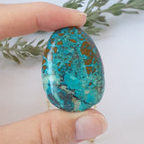 Chrysocolla Necklace - Gold