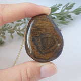Bronzite Necklace - Gold