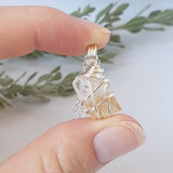 Honey Calcite Necklace - Silver