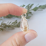 Honey Calcite Necklace - Silver