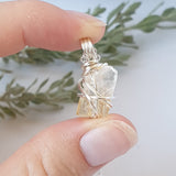 Honey Calcite Necklace - Silver