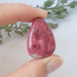 Thulite Necklace - Silver
