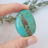 Chrysocolla Necklace - Silver