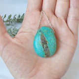 Chrysocolla Necklace - Silver