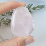 Rose Quartz Necklace - Silver