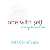One With Self Crystals Gift Card