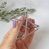 Silver Crystal Sphere Stand