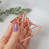 Rose Gold Crystal Sphere Stand
