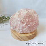 Crystal Wooden Light Base