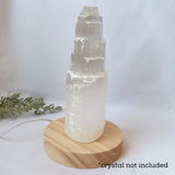 Crystal Wooden Light Base