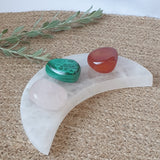 Satin Spar Flat Moon