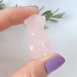 Rose Quartz Women Body Figure - (not self standing)