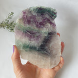 Rainbow Fluorite Slice