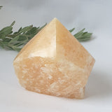 Orange Calcite Rough Point