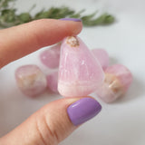 Tumbled Cobaltan Calcite