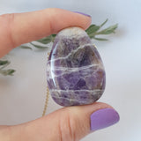 Chevron Amethyst Necklace