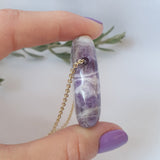 Chevron Amethyst Necklace