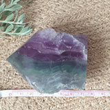 Rainbow Fluorite Semi Raw Point - Height 7cm